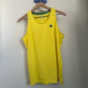 Rabbit Men’s Small Medium Rat Pace Tank Yellow Relaxed Fit Running Outdoor
